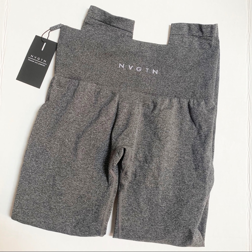 New with Tags NVGTN Speckled Black Leggings